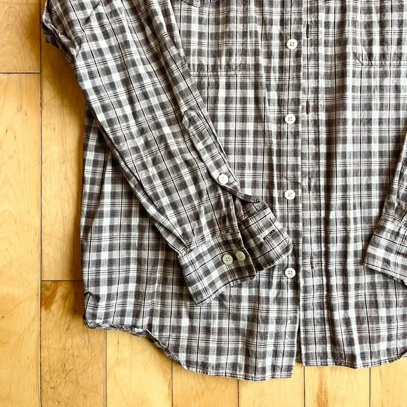 Woolrich Men’s Plaid 100% Cotton Shirt – Dark Mulberry, Size Large - Picture 2 of 5